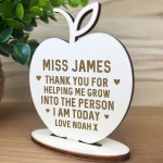 Teacher Gifts Thank You Gifts For Him Her Apple Personalised