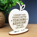 Thank You Gift Teaching Assistant Gifts Personalised Apple