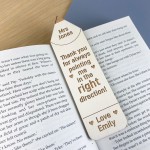 Wooden Bookmark Thank You Gift For Teacher School Nursery