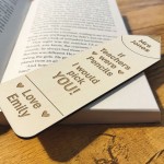 GIFT FOR TEACHER Personalised Bookmark Thank You Gifts