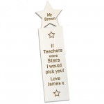 THANK YOU GIFT FOR TEACHER Personalised Bookmark Teacher Gifts