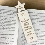 THANK YOU GIFT FOR TEACHER Personalised Bookmark Teacher Gifts