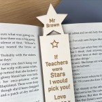 THANK YOU GIFT FOR TEACHER Personalised Bookmark Teacher Gifts