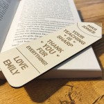 Teacher Appreciation Gifts Personalised Bookmark Teacher Gift