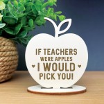 TEACHER GIFT Wooden Apple Thank You Gift From Student School