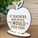 TEACHER GIFT Wooden Apple Thank You Gift From Student School