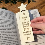 Wooden Bookmark Teaching Assistant Gift Thank You Gift For Him