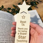 Wooden Bookmark Teaching Assistant Gift Thank You Gift For Him