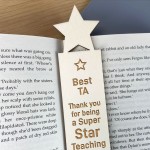 Wooden Bookmark Teaching Assistant Gift Thank You Gift For Him