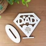 Christmas Gift For Dad Personalised Superhero Sign 