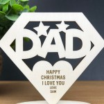 Christmas Gift For Dad Personalised Superhero Sign 