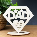 Dad Gift For Birthday Christmas Superhero Gift Personalised Sign