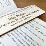 PERSONALISED Teaching Assistant Wooden Bookmark Thank You