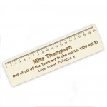 Personalised Wooden Teacher Bookmark Gift Leaving School Nursery