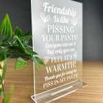 riendship Sign Funny Best Friend Birthday Christmas Gift Plaque