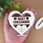 Colleague Leaving Gift Personalised Heart New Job Gift Friend