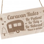 Funny Caravan Sign Engraved Sign Caravan Rules Sign Friendship