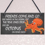 Friendship Plaque Octopus Best Friend Gifts Thank You Birthday 