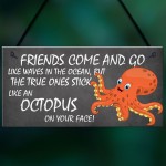 Friendship Plaque Octopus Best Friend Gifts Thank You Birthday 