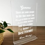 Personalised Friendship Sign Gift For Friend Birthday Christmas