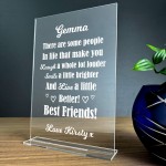 Personalised Friendship Sign Gift For Friend Birthday Christmas