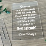 Personalised Friendship Sign Gift For Friend Birthday Christmas