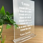 Personalised Plaque For Best Friend Birthday Gift For Friend