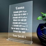 Personalised Plaque For Best Friend Birthday Gift For Friend