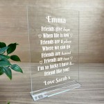 Personalised Plaque For Best Friend Birthday Gift For Friend