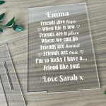 Personalised Plaque For Best Friend Birthday Gift For Friend