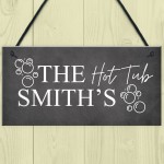 Hot Tub Sign Personalised Hot Tub Accessories Garden Wall Sign