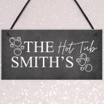 Hot Tub Sign Personalised Hot Tub Accessories Garden Wall Sign