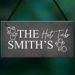 Hot Tub Sign Personalised Hot Tub Accessories Garden Wall Sign