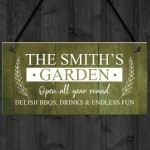 Hanging Garden Sign Shed Summerhouse Plaque Personalised Gift