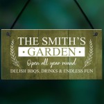 Hanging Garden Sign Shed Summerhouse Plaque Personalised Gift