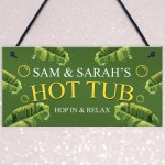 Hanging Hot Tub Sign For Garden Shed Personalised Summerhouse