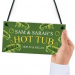 Hanging Hot Tub Sign For Garden Shed Personalised Summerhouse