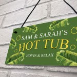 Hanging Hot Tub Sign For Garden Shed Personalised Summerhouse