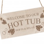 HOT TUB Sign Hot Tub Signs And Plaques Engraved Wood Shed Sign