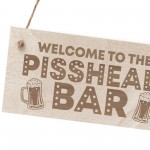 Funny HOME BAR SIGN Engraved Hanging Sign Bar Pub Signs