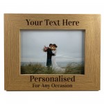 Personalised Wooden Photo Frame Engraved 7x5 Frame Custom