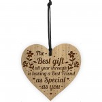 Special Friend Friendship Plaque Wood Heart Birthday Christmas