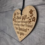 Special Friend Friendship Plaque Wood Heart Birthday Christmas