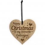 Colleague Christmas Gift Engraved Heart Best Friend Christmas