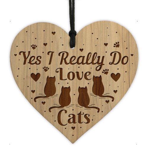 Cat Sign Cat Lover Gift For Christmas Birthday Engraved Heart