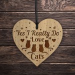 Cat Sign Cat Lover Gift For Christmas Birthday Engraved Heart