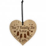 Cat Sign Cat Lover Gift For Christmas Birthday Engraved Heart