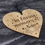 In Memory Of Nan Memorial Sign Engraved Heart Memorial Sign