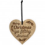 Funny Christmas Gift For Him Her Engraved Heart Christmas Tree