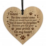 Pet Memorial For Dog Cat Engraved Heart Hanging Memorial Sign